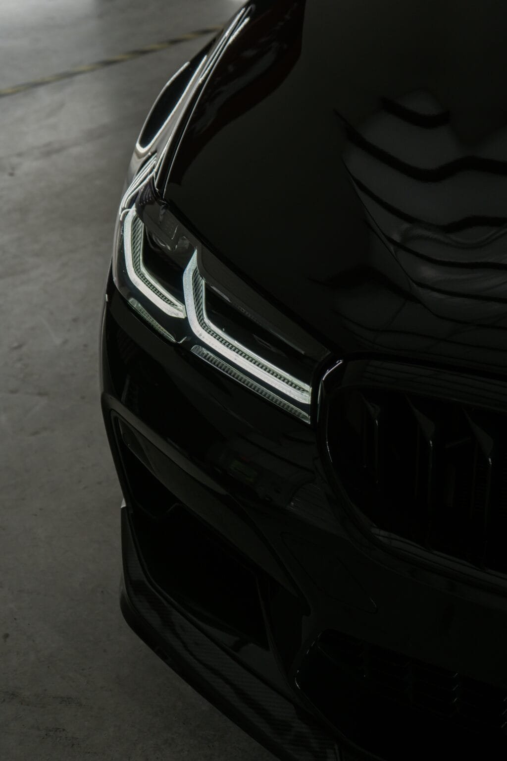 Ceramic-coated car exterior with beaded water