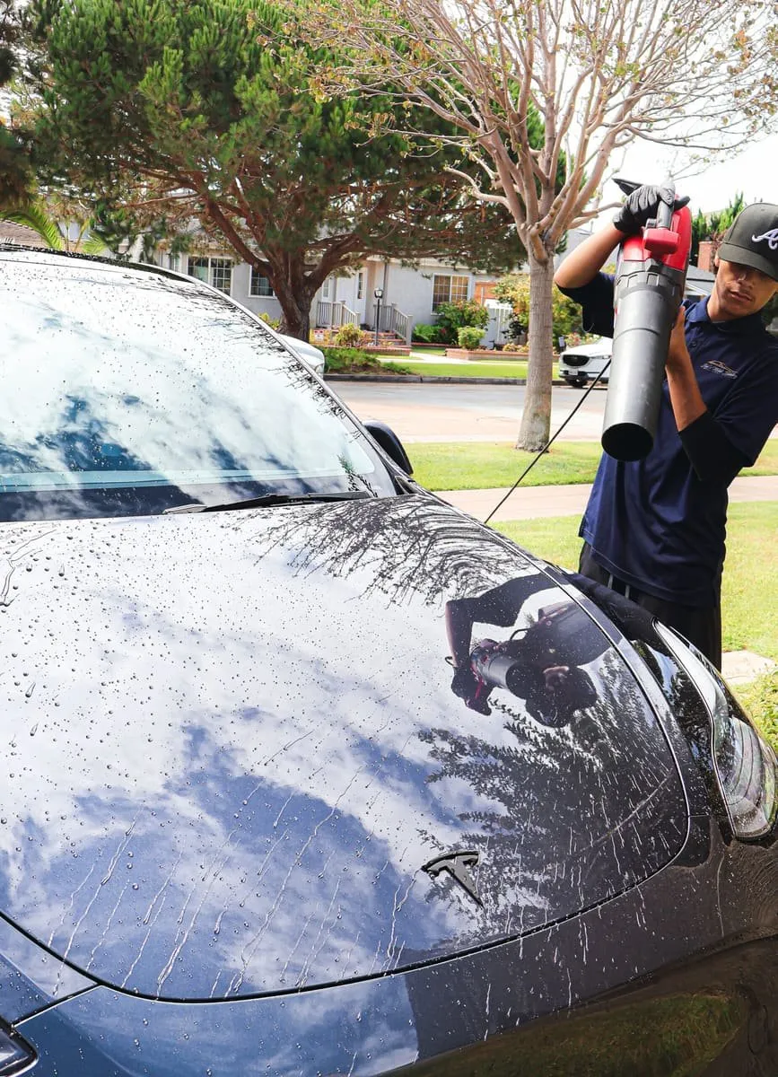 Exterior wash and dry